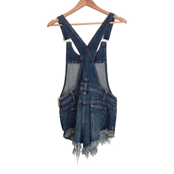 Women's - We The Free Denim Shortalls, Size 26 - Picture 7 of 8